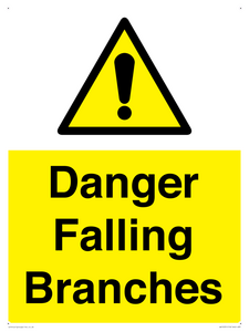 Danger Falling Branches